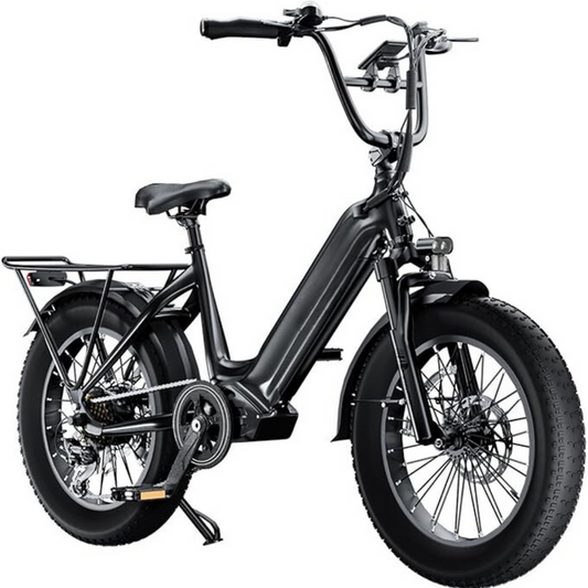 Zoolike Electric Bike(20" Fat Tires) for Adults 1000W BAFANG Motor EBike 52V 25Ah 21700 Removable LG Lithium Battery Fat Tires 20-32MPH Speed Range 90Miles Long Range Electric Dirt Bike Shimano 7-Speed E Bike