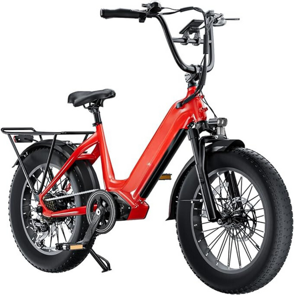 Zoolike Electric Bike(20" Fat Tires) for Adults 1000W BAFANG Motor EBike 52V 25Ah 21700 Removable LG Lithium Battery Fat Tires 20-32MPH Speed Range 90Miles Long Range Electric Dirt Bike Shimano 7-Speed E Bike