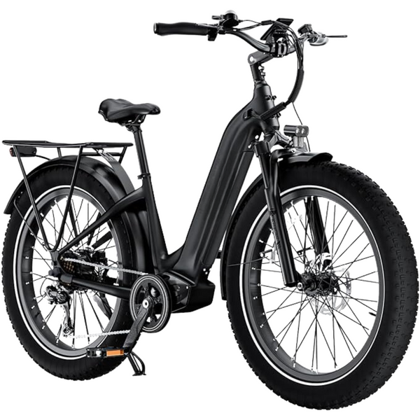 Zoolike Electric Bike(26" Fat Tires) for Adults 1000W BAFANG Motor EBike 52V 25Ah 21700 Removable LG Lithium Battery Fat Tires 20-32MPH Speed Range 90Miles Long Range Electric Dirt Bike Shimano 7-Speed E Bike